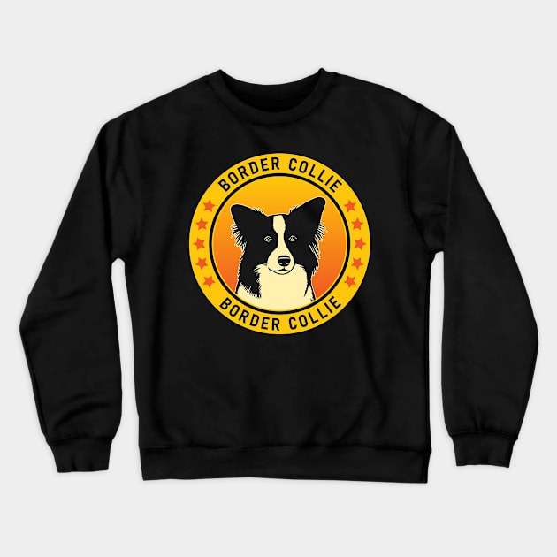 Border Collie Dog Portrait Crewneck Sweatshirt by millersye